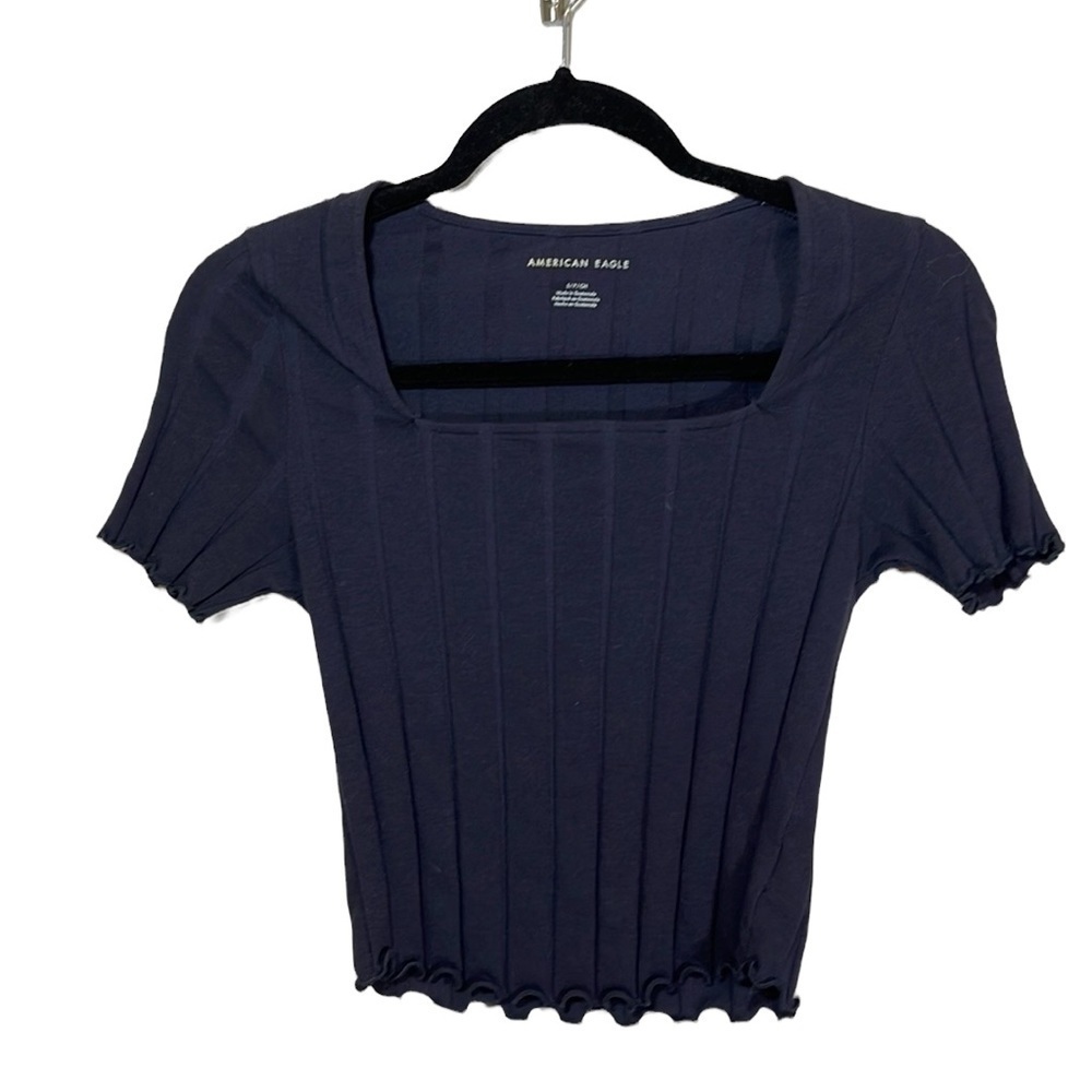 American Eagle Black Crop Top